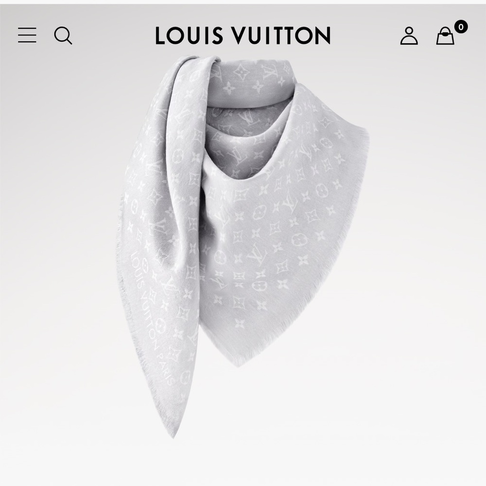 Louis Vuitton Light Gray Monogram Wrap
